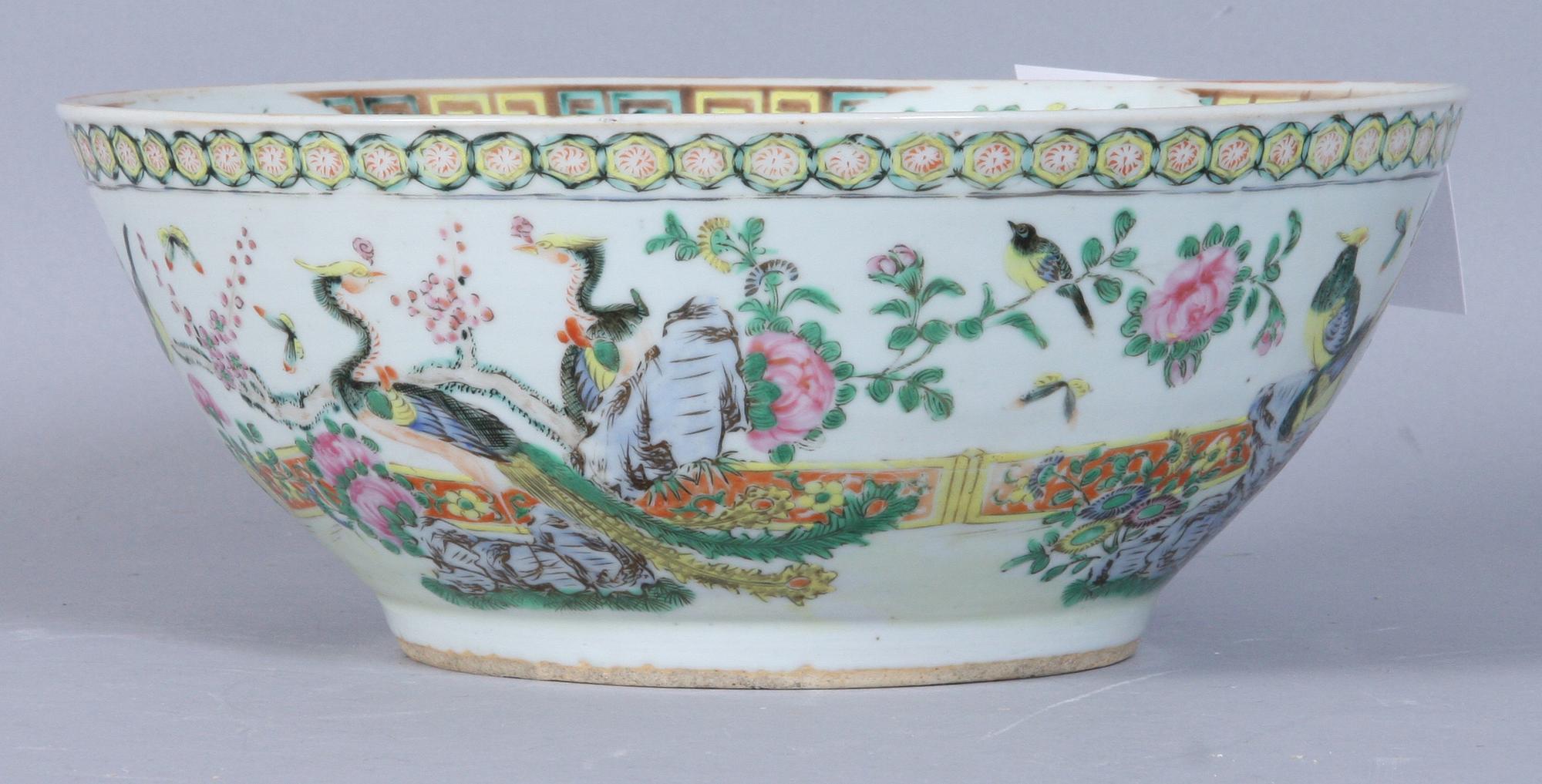 BÅLSKÅL, porslin, Kina, 1800-tal.