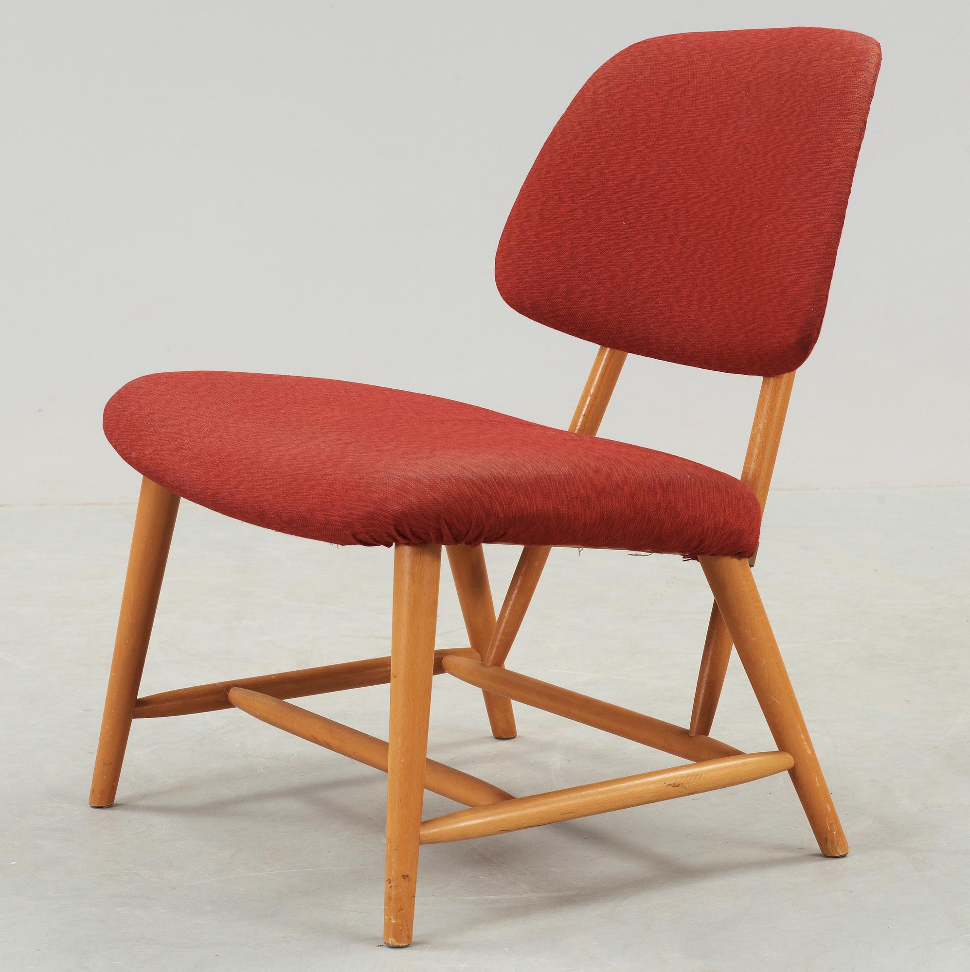 STOL, "TeVe", Alf Svensson, Ljungs Industrier, ur serien "Bra Bohag", Modellen Formgiven 1953.