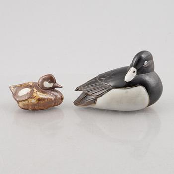 Paul Hoff, a set of seven stoneware figurines, Gustavsberg.