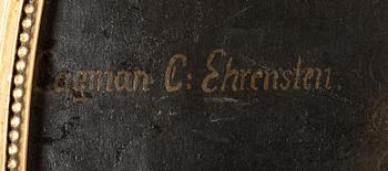 MARTIN MIJTENS D.Ä, tillskriven. Porträtt. Oval, duk.