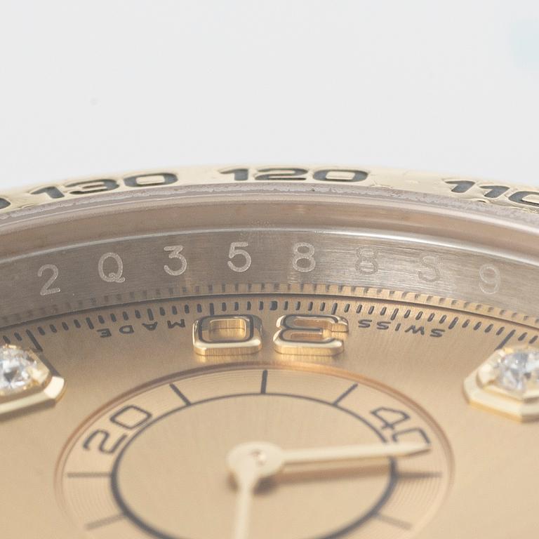 Rolex, Oyster Perpetual, Cosmograph Daytona, Chronometer, "Diamond Dial", wristwatch, 40 mm.