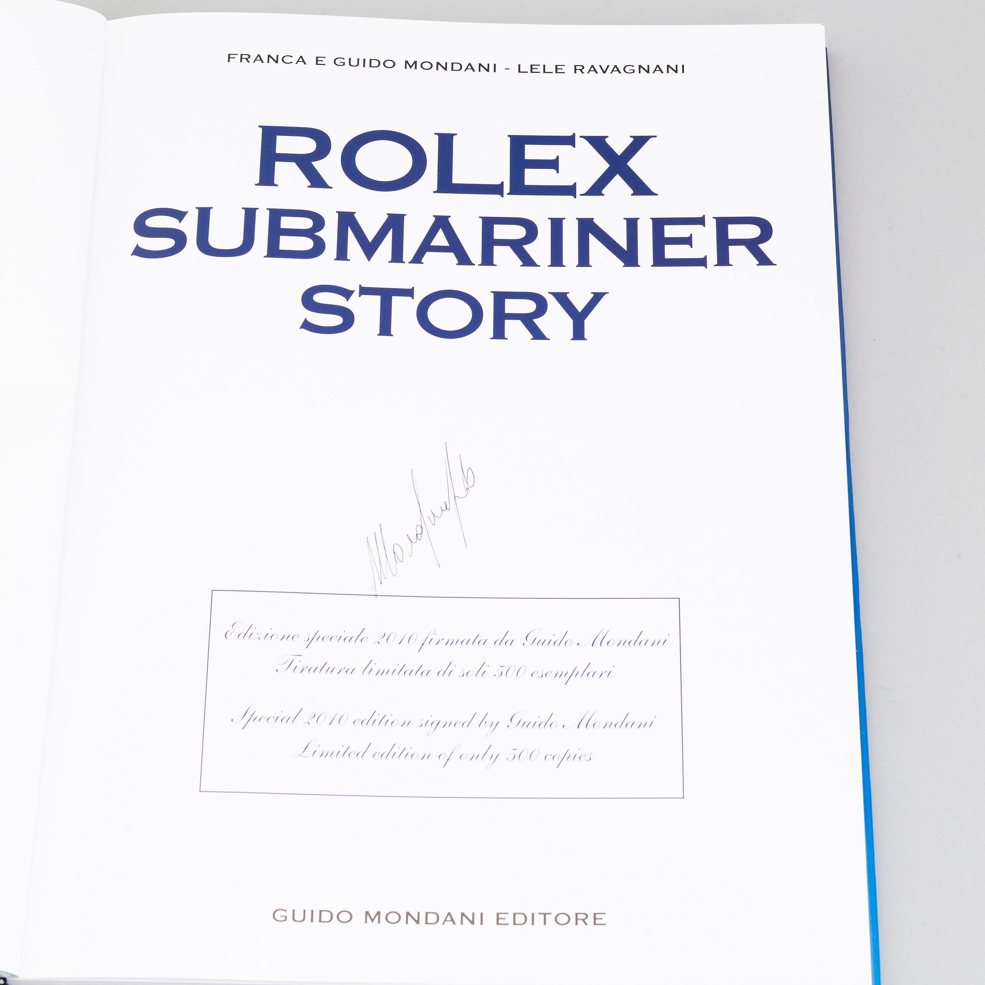 ROLEX SUBMARINER STORY, Special Edition, written by Mondani / Ravagnani,