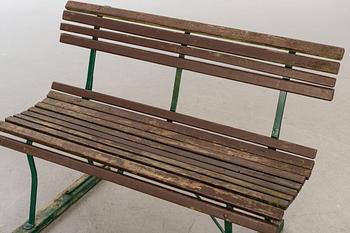 PARKBÄNK, 1900-talets första hälft.