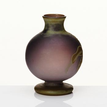 Betzy Ählström, an Art Nouveau cameo glass vase, Reijmyre glassworks Sweden 1902, Nr 65.