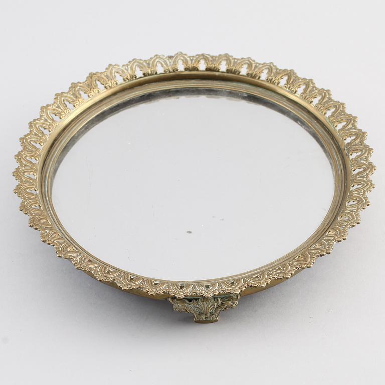 BORDSPÅLATÅ, brons, empire, 1800-talets första hälft.