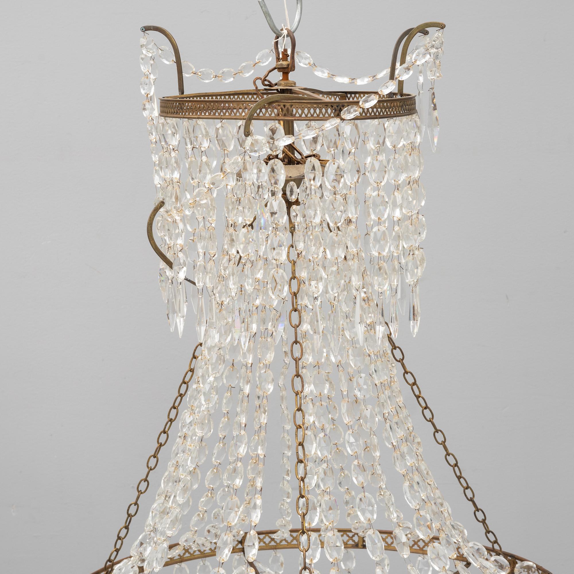 A Gustavian style chandelier, 20th Century.