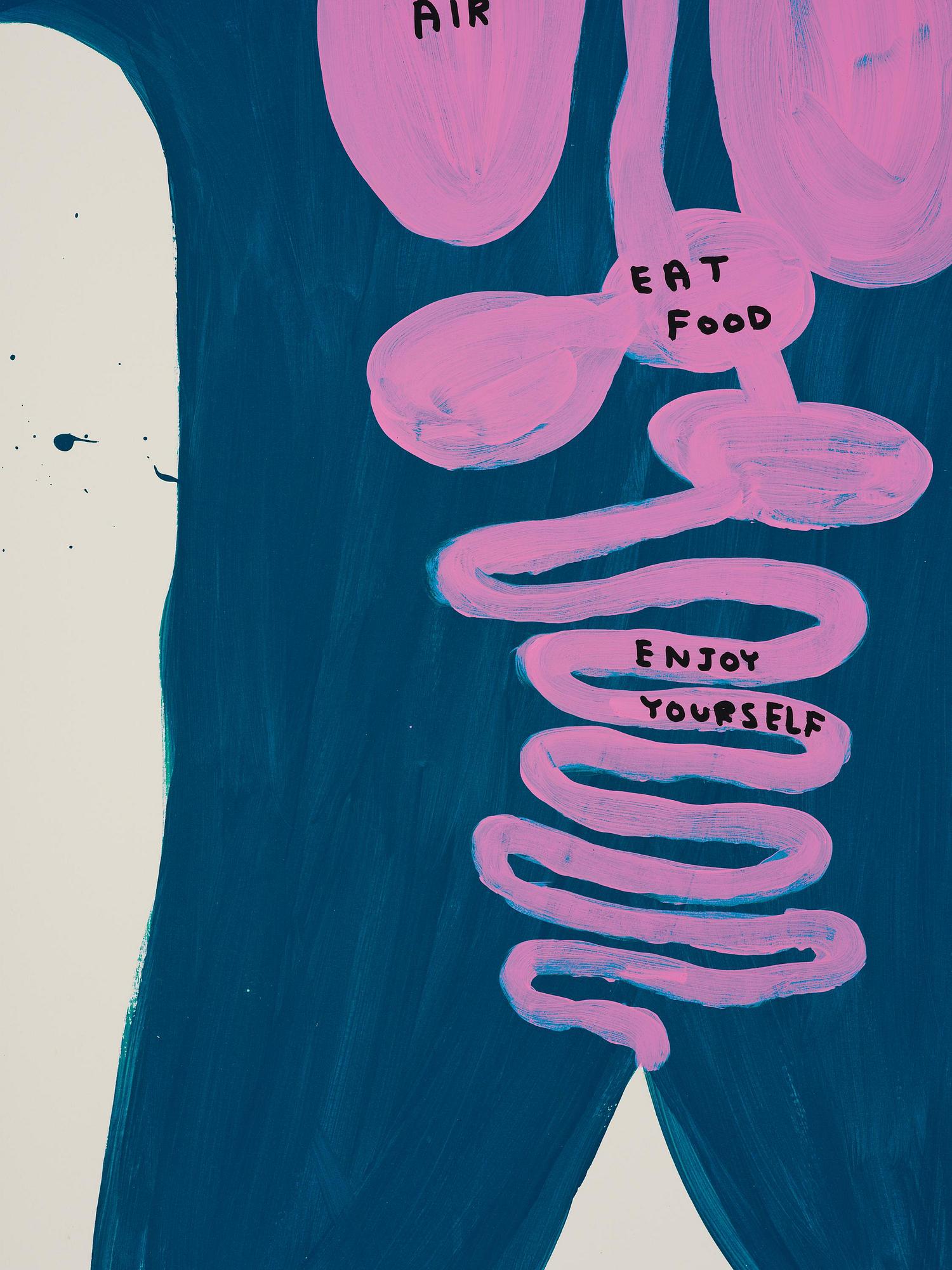 David Shrigley, "Untitled (Breathe Air)".