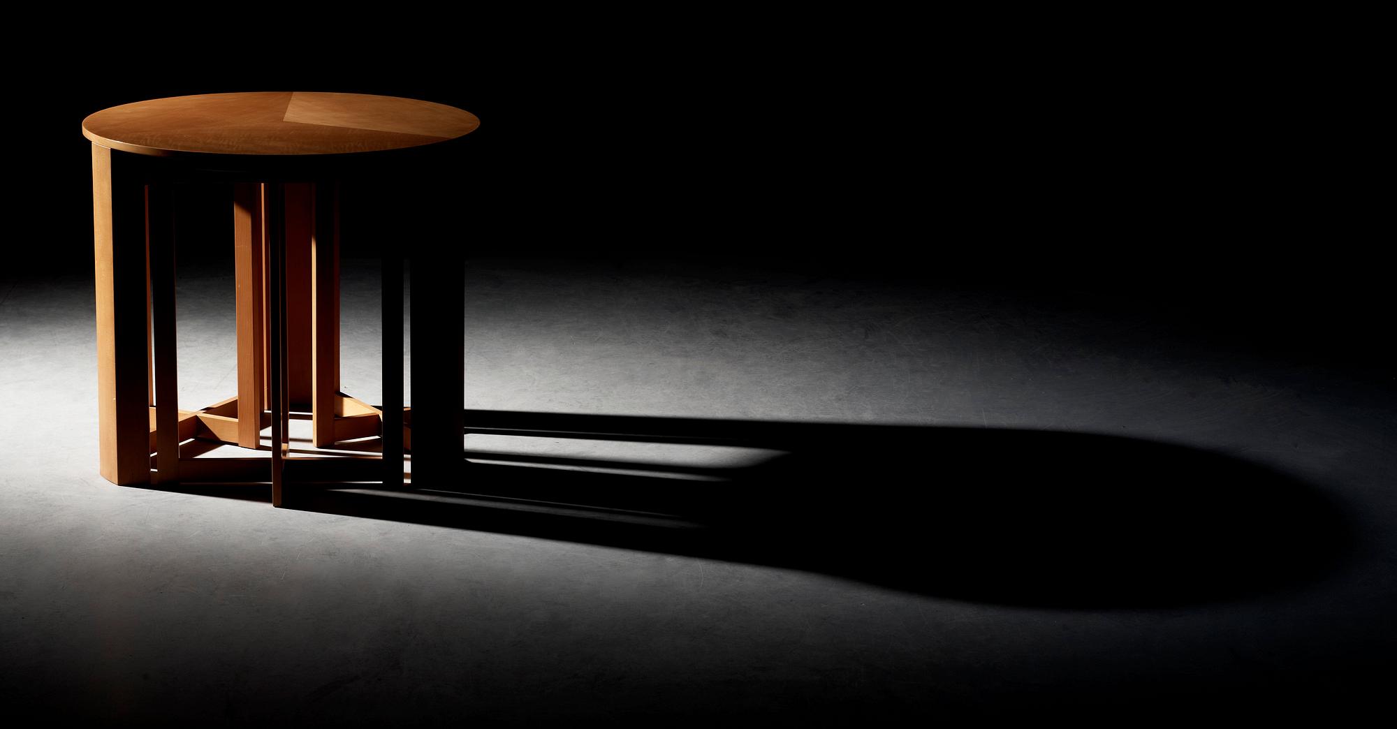 A HI-gruppen nest of four cherry tables, Stig Lönngren, Lars Larsson, Sweden 1960-70's.