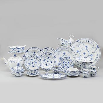 A 144 piece porcelain service 'Musselmalet', Royal Copenhagen, Denmark.