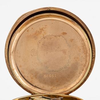 Fickur, 14K guld, savonett, 50 mm.