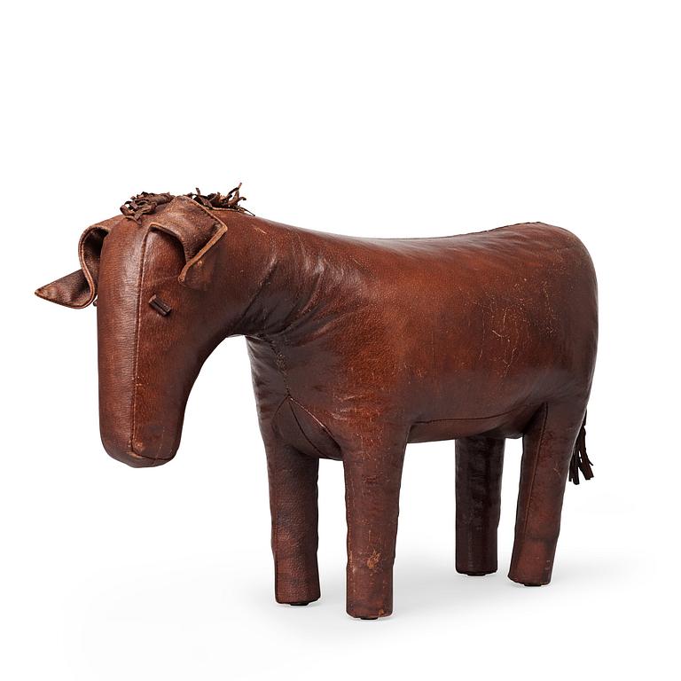 A brown leather donkey, Dimitri Omersa & Co for Svenskt Tenn.