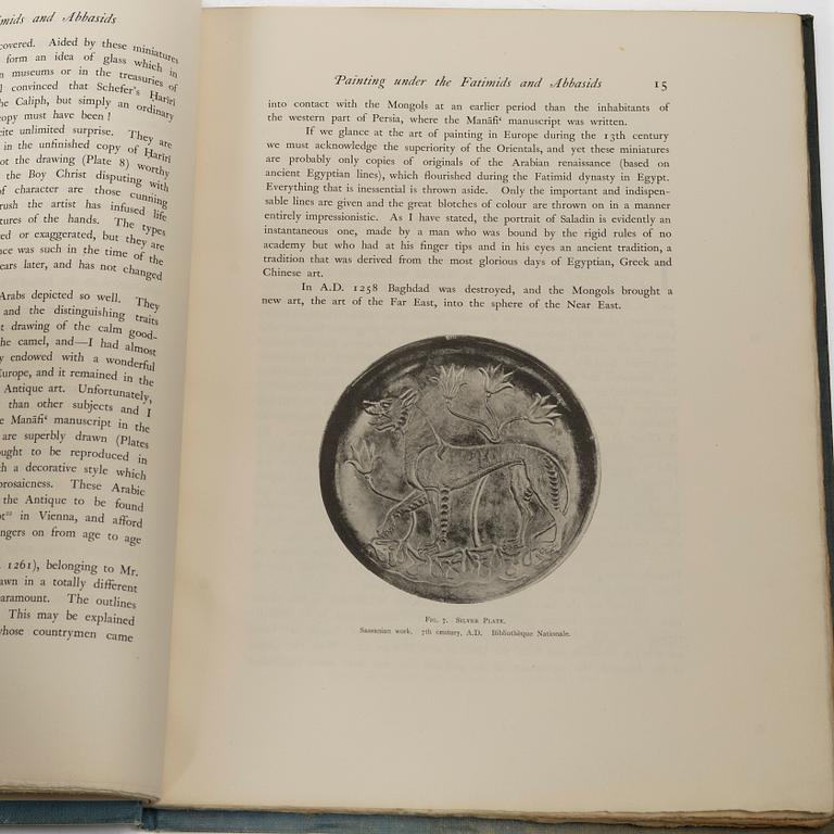 A collection of "Hanway's Travels in Persia" as well as "Tapestries with Figures from the 16th and 17th Centuries" etc.