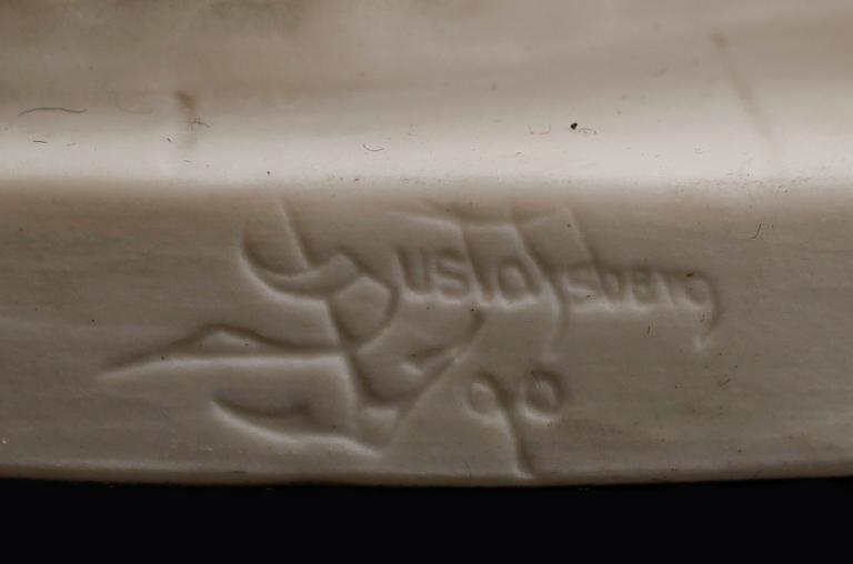 FIGURINER, 2 st, parian, Gustafsberg, tidigt 1900-tal.