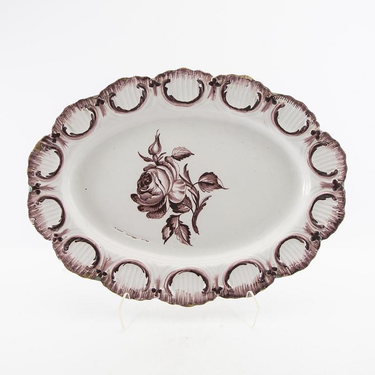 Serving dish Louis XV 18th century faience.