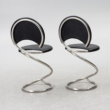 Poul Henningsen, a pair of 'Snake' chairs, Denmark.