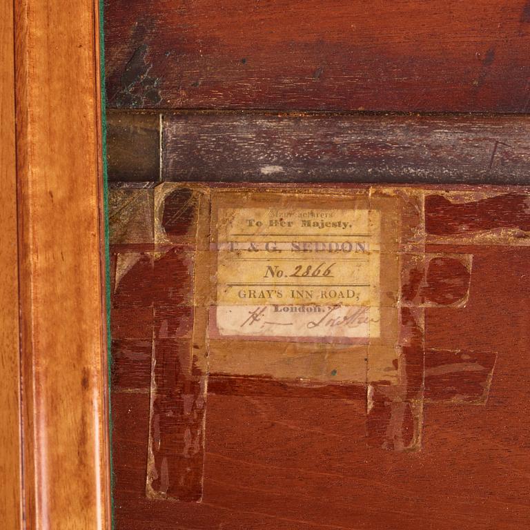 A William IV kingwood and mahogany card table by Thomas & George Seddon (firm active in London 1753/1815-70).