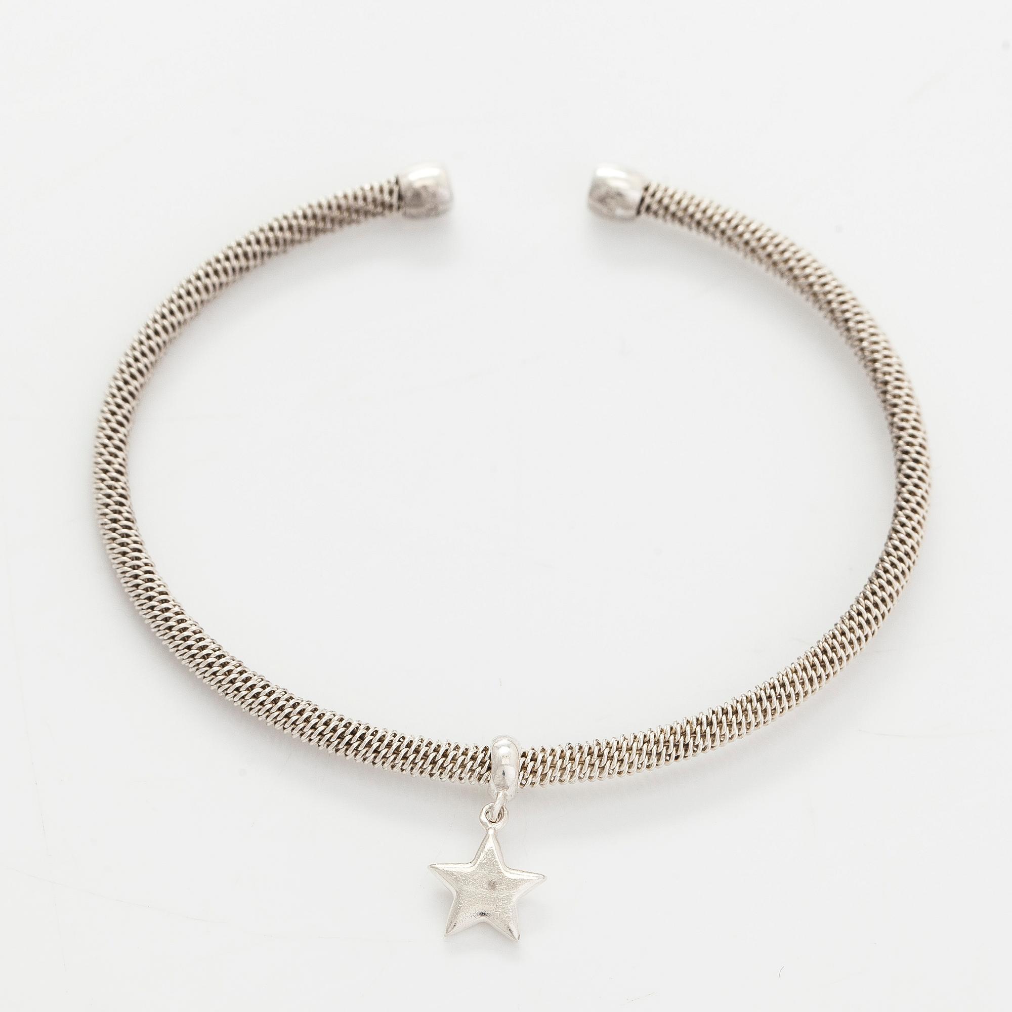 Tiffany & Co, rannekoru, "Somerset Star", sterling hopeaa.