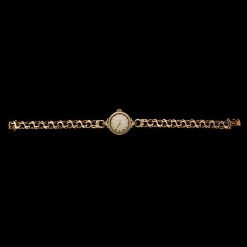 ARMBANDSUR, dam, delvis 18k guld, Eterna. Total vikt ca 29,8 gram.