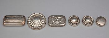 DOSOR, silver, 6 st, bland annat GAB, Stockholm 1937.  Tot vikt ca 243g.