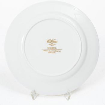 Karin Björquist, a 24 pcs  "Nobel", service, bone china, Orrefors.