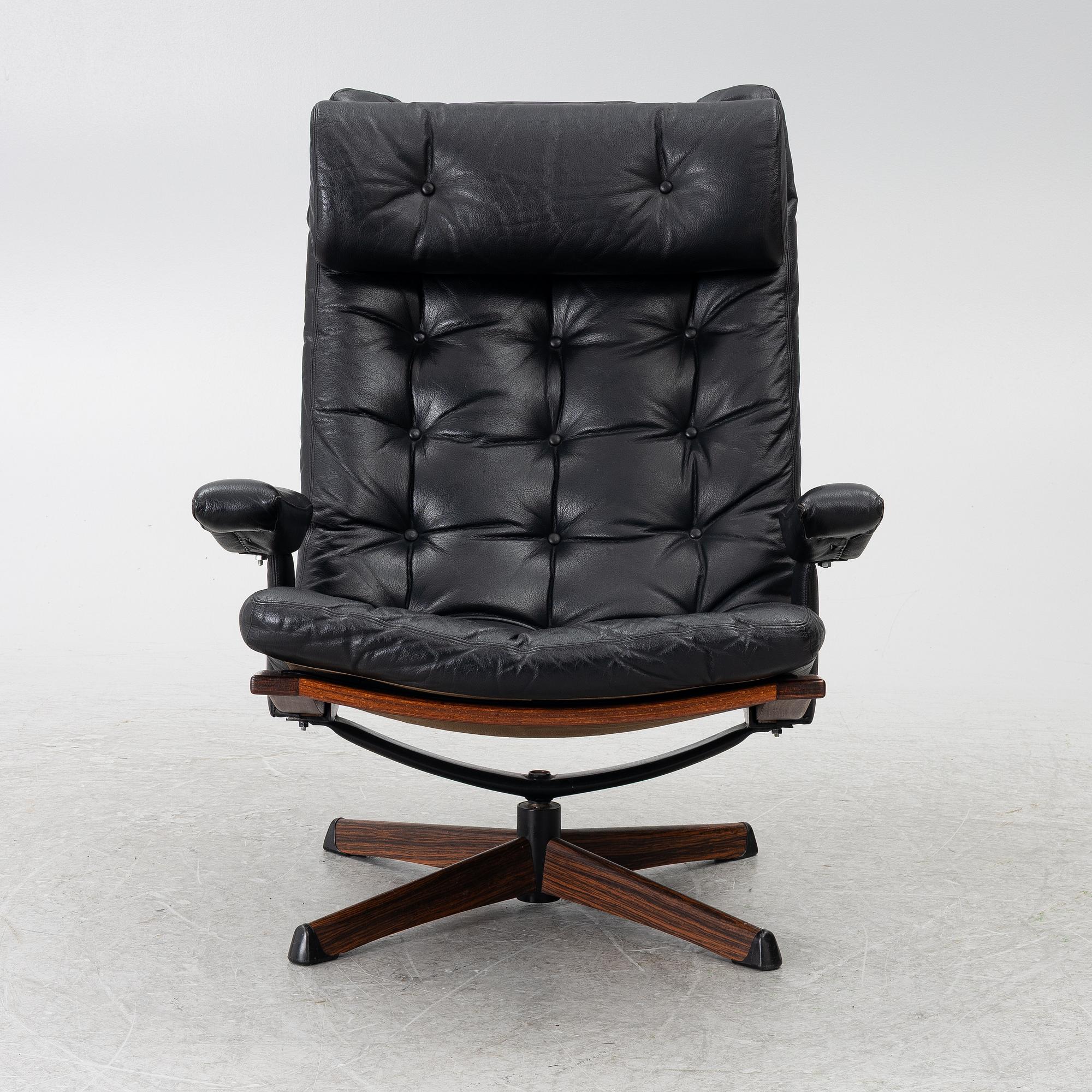Fåtölj, ”Delfin”, Göte Möbler, Nässjö, 1970-tal.