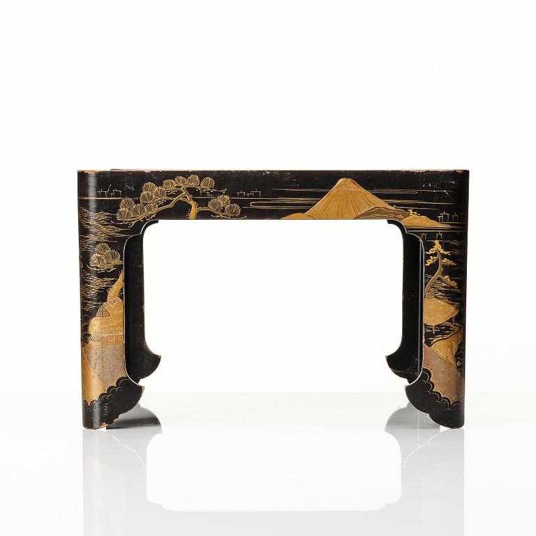 A Japanese lacquer stand, Meiji (1868-1912).