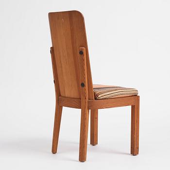 Axel Einar Hjorth, a stained pine 'Lovö' chair, Nordiska Kompaniet, Sweden 1930s.