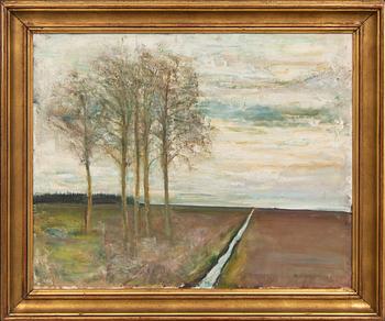 Martin Åberg, oil on canvas, signed, dated 1944.