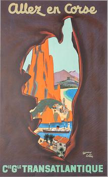 Édouard Collin · Édouard Collin, litografisk affisch, "Allez en Corse".