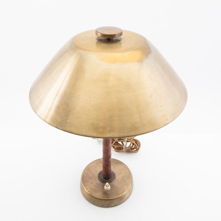 Einar Bäckströms Metallvarufabrik, Table lamp, model "5014", Malmö, 1940s.