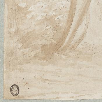 JAN FRANS VAN BLOEMEN, circle of. Unsigned. Ink wash, image: 25.5 x 17.5 cm.