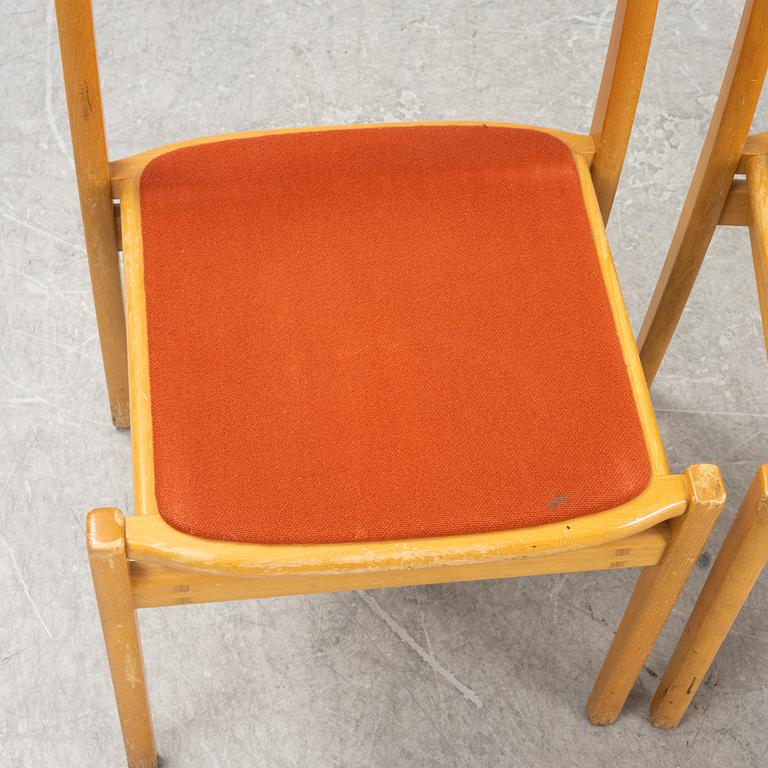 Vidar Malmsten, a set of six 'Kaj' chairs, later part of the 20th Century.