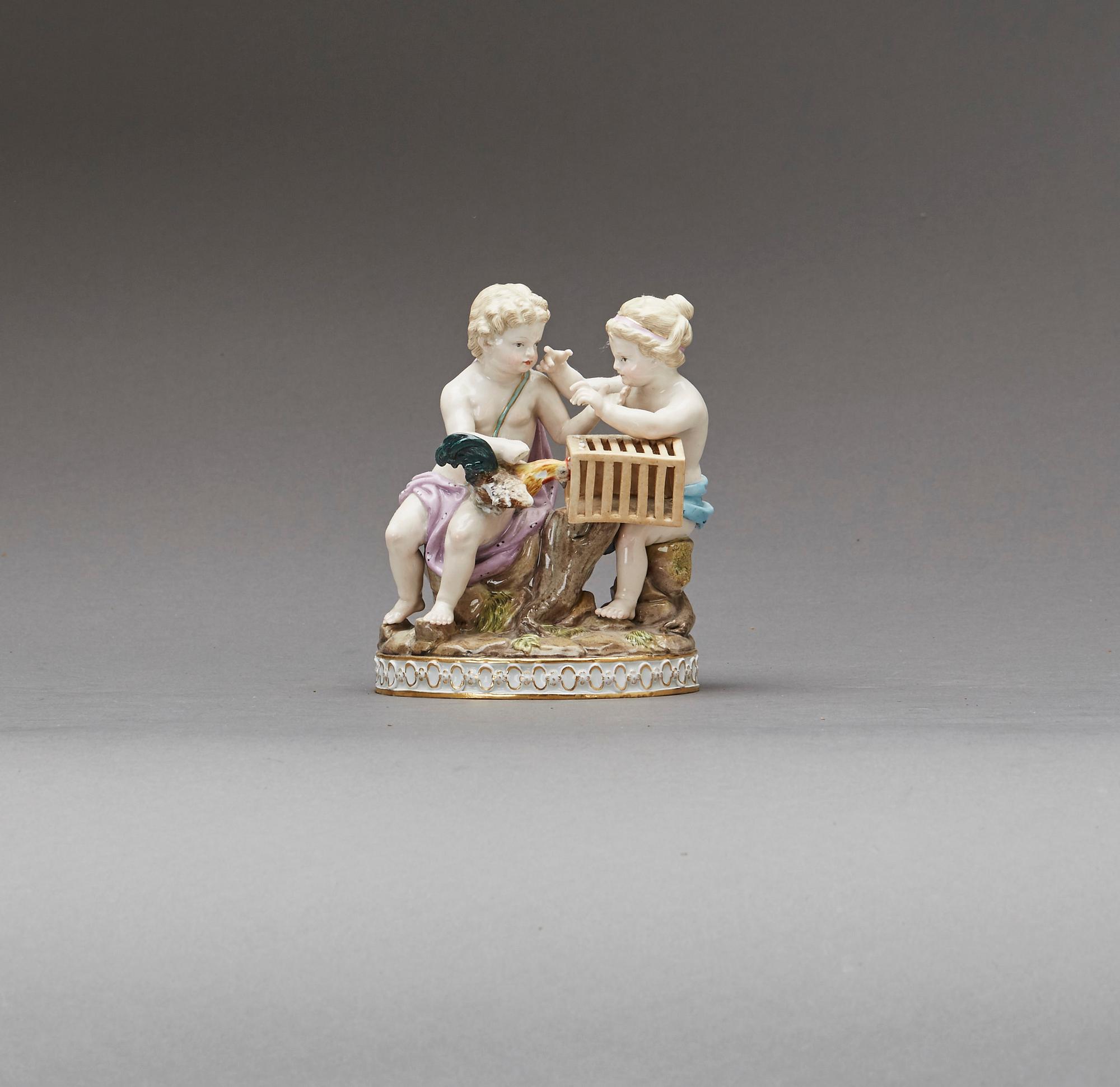 FIGURIN, Meissen, tidigt 1900-tal, porslin.