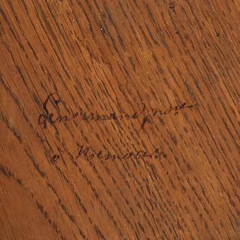 A French Empire mahogany commode, early 19th century.