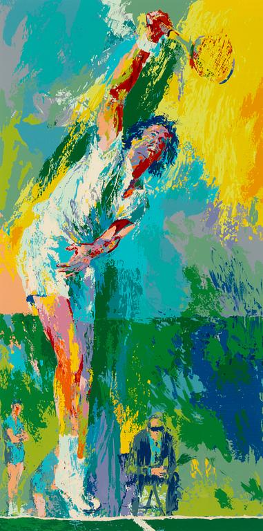 LeRoy Neiman, "Sun serve".