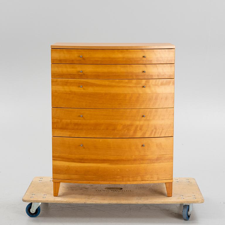 A 'Wave' cherrywood dresser by Rolf Fransson for Voice, end of the 20th Century.