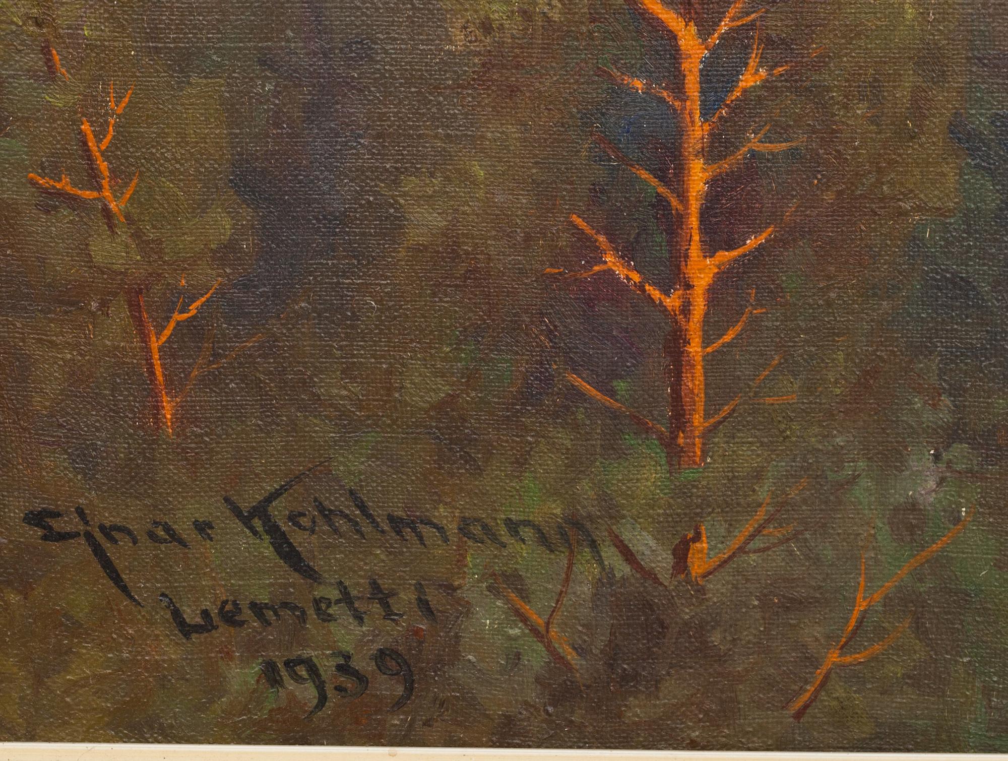 EJNAR KOHLMANN, olja på duk, signerad och daterad 1939.