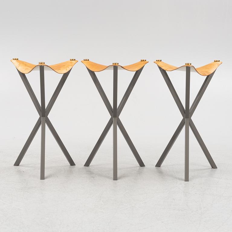 Per Söderberg, three bar stools, 'NEB (No Early Birds)', DIS Inredning, 21st century.