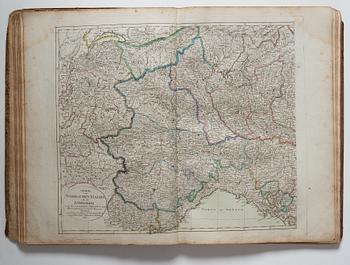 Atlas, Nürnberg 1797. med 34 kolorerade kopparstick.