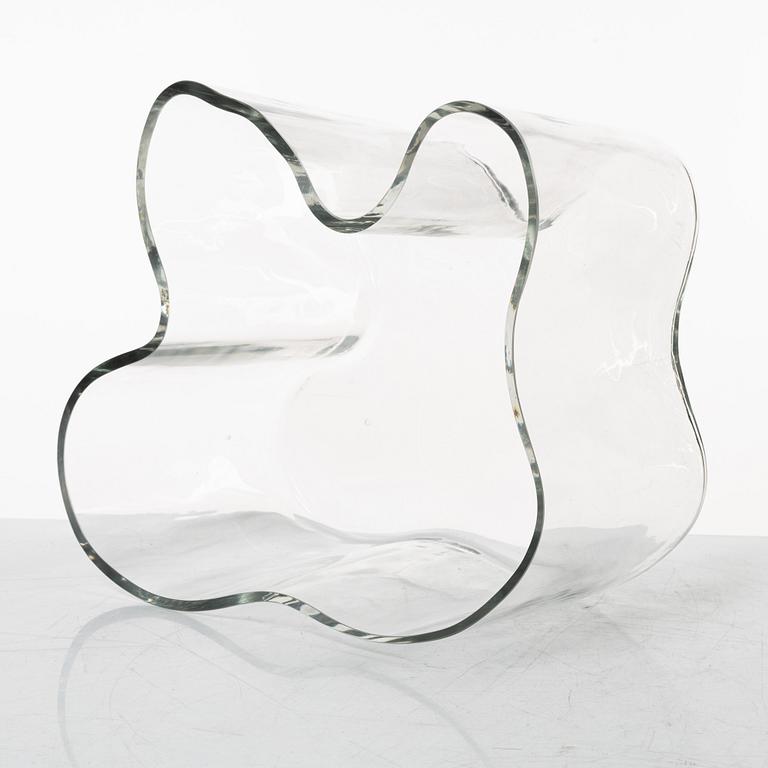 Alvar Aalto, a model 3031 glass vase, Iittala, Finland, second half of the 20th century.