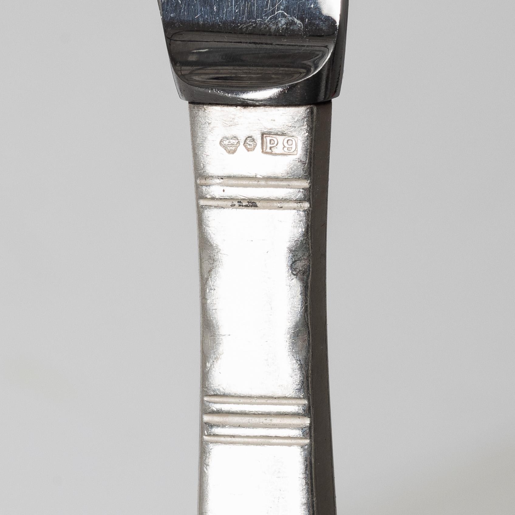 Jacob Ängman, A Swedish silver cutlery set, "Rosenholm", GAB, Stockholm and Eskilstuna 1958-1993 (60 pieces).