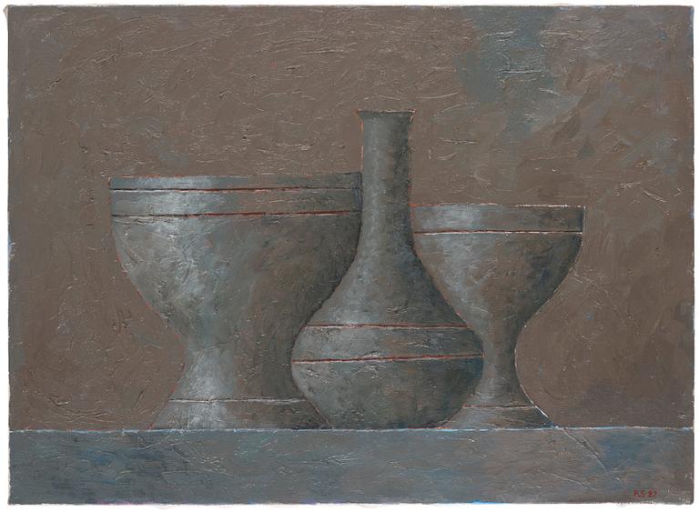 Philip von Schantz, Still life with vases.