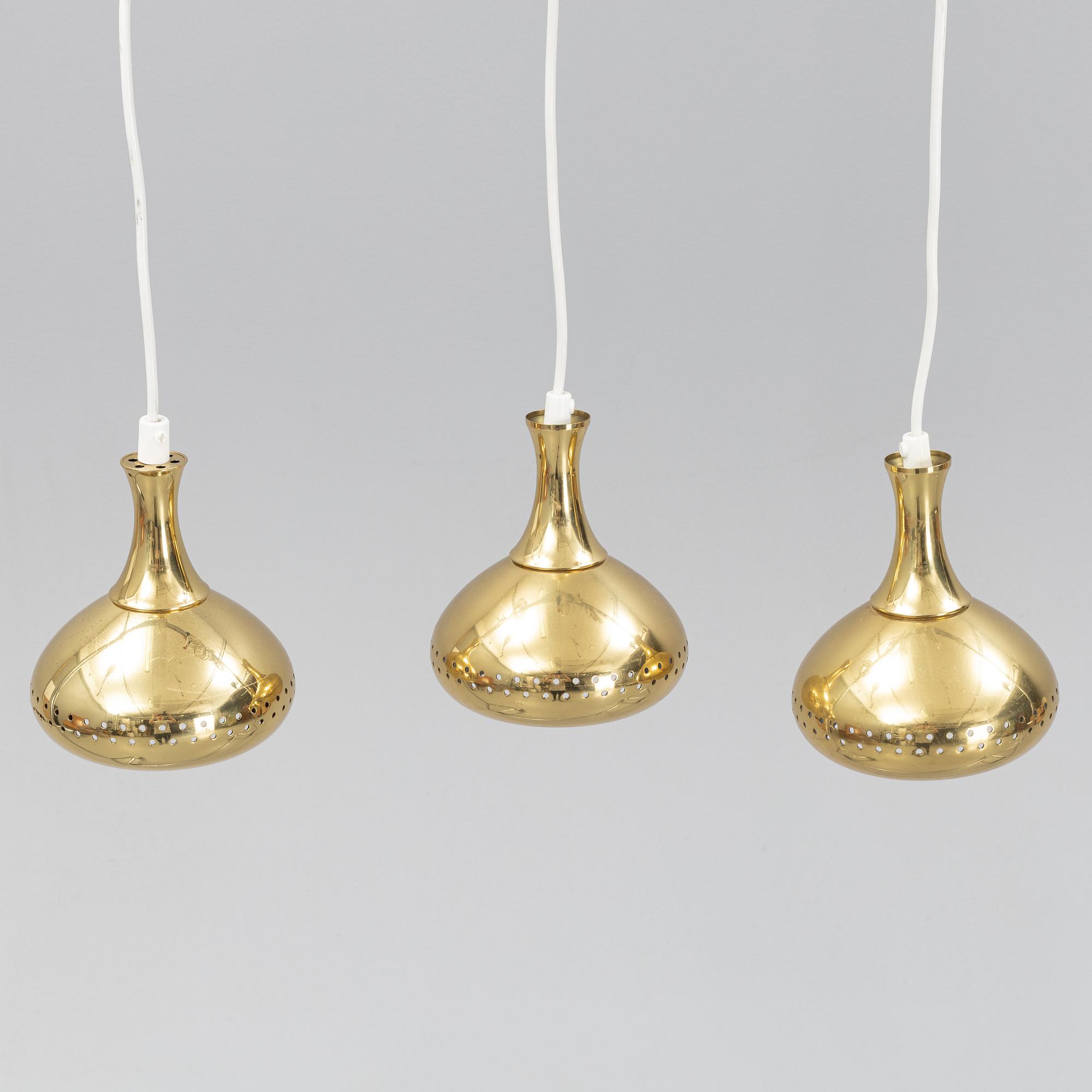 Taklampor, 3st, 1900-talets andra hälft.