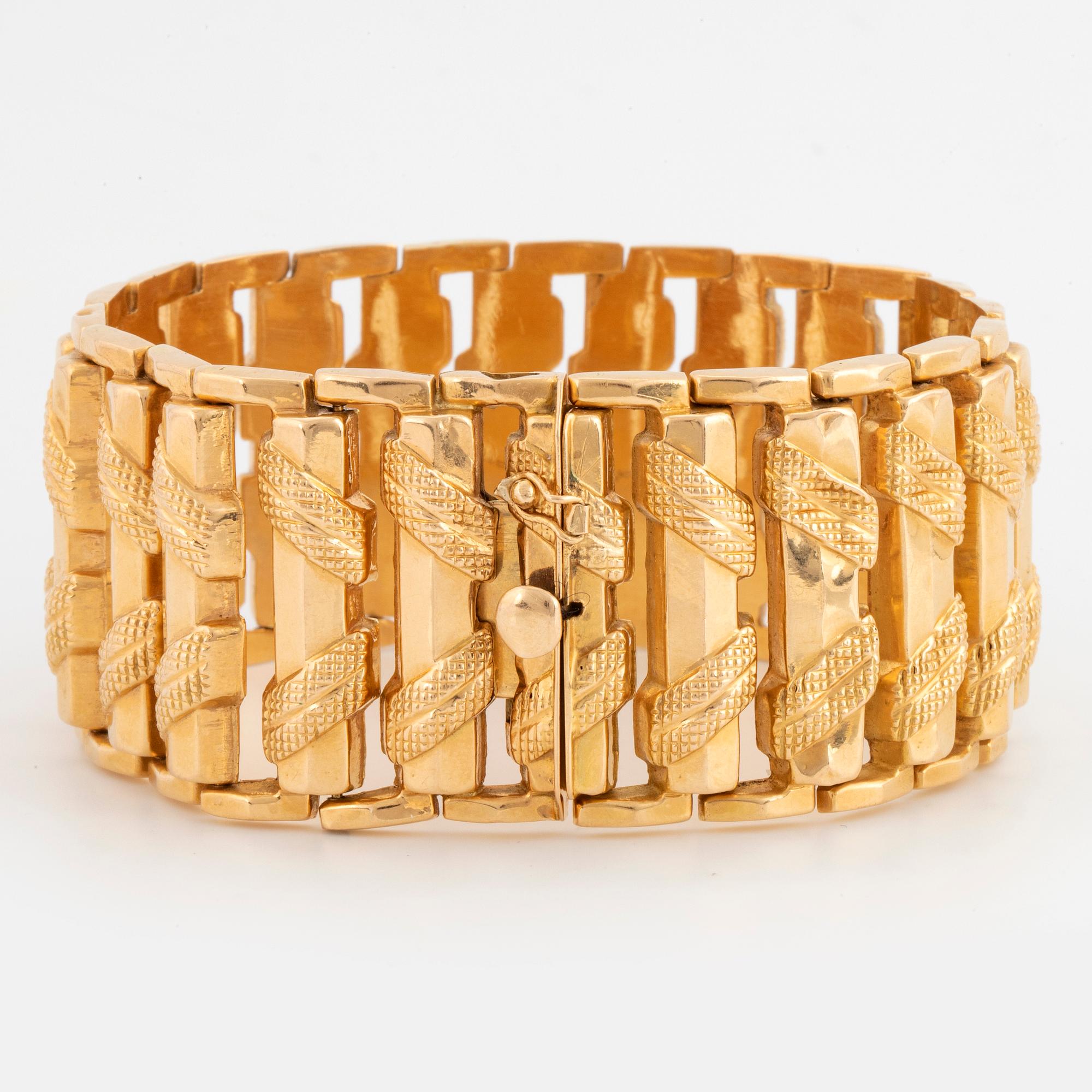 ARMBAND, 18K guld, Italien.