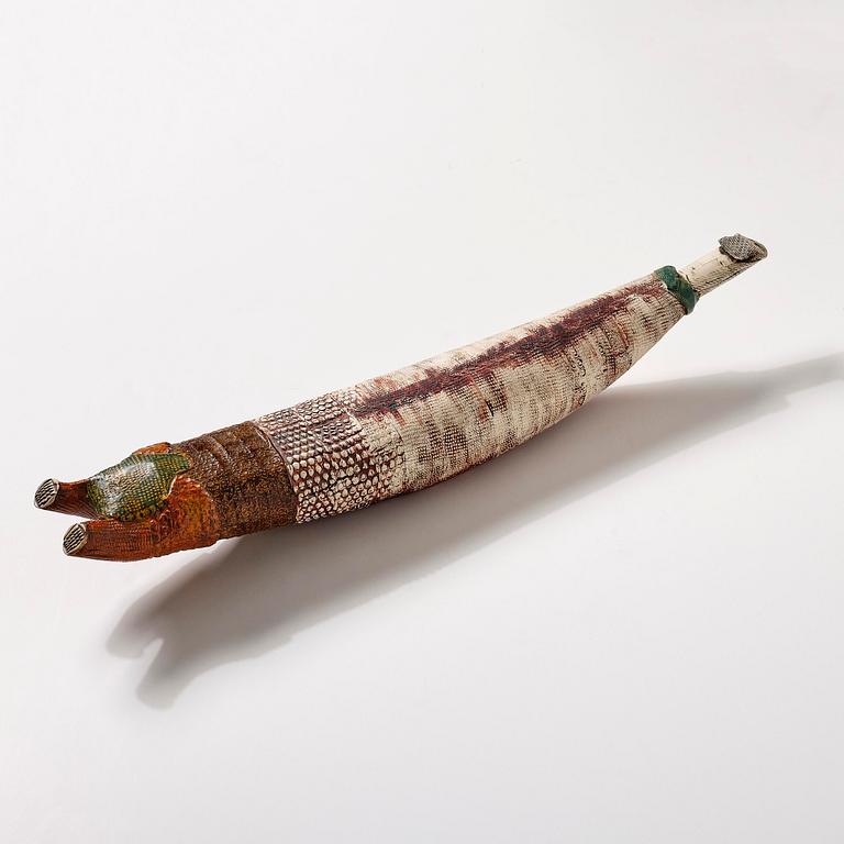 Bengt Berglund, a stoneware sculpture of a resting figure, Gustavsbergs Studio 1960s-70s.