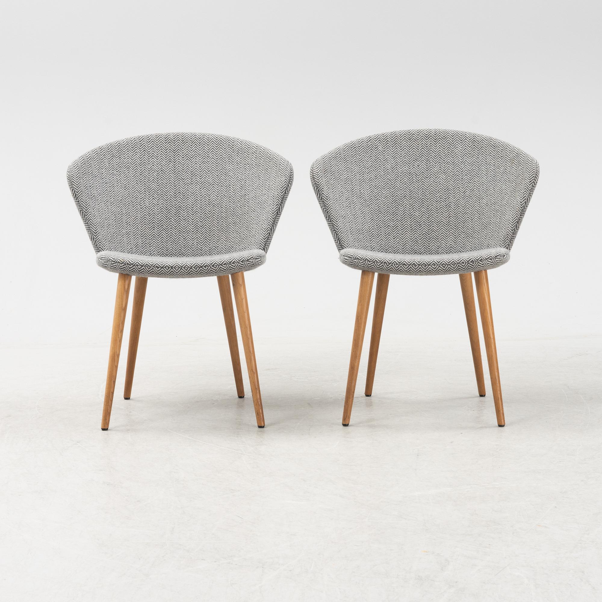 A set of six 'Miss Holly Upholstered' by Jonas Lindvall for Stolab designed 2018.