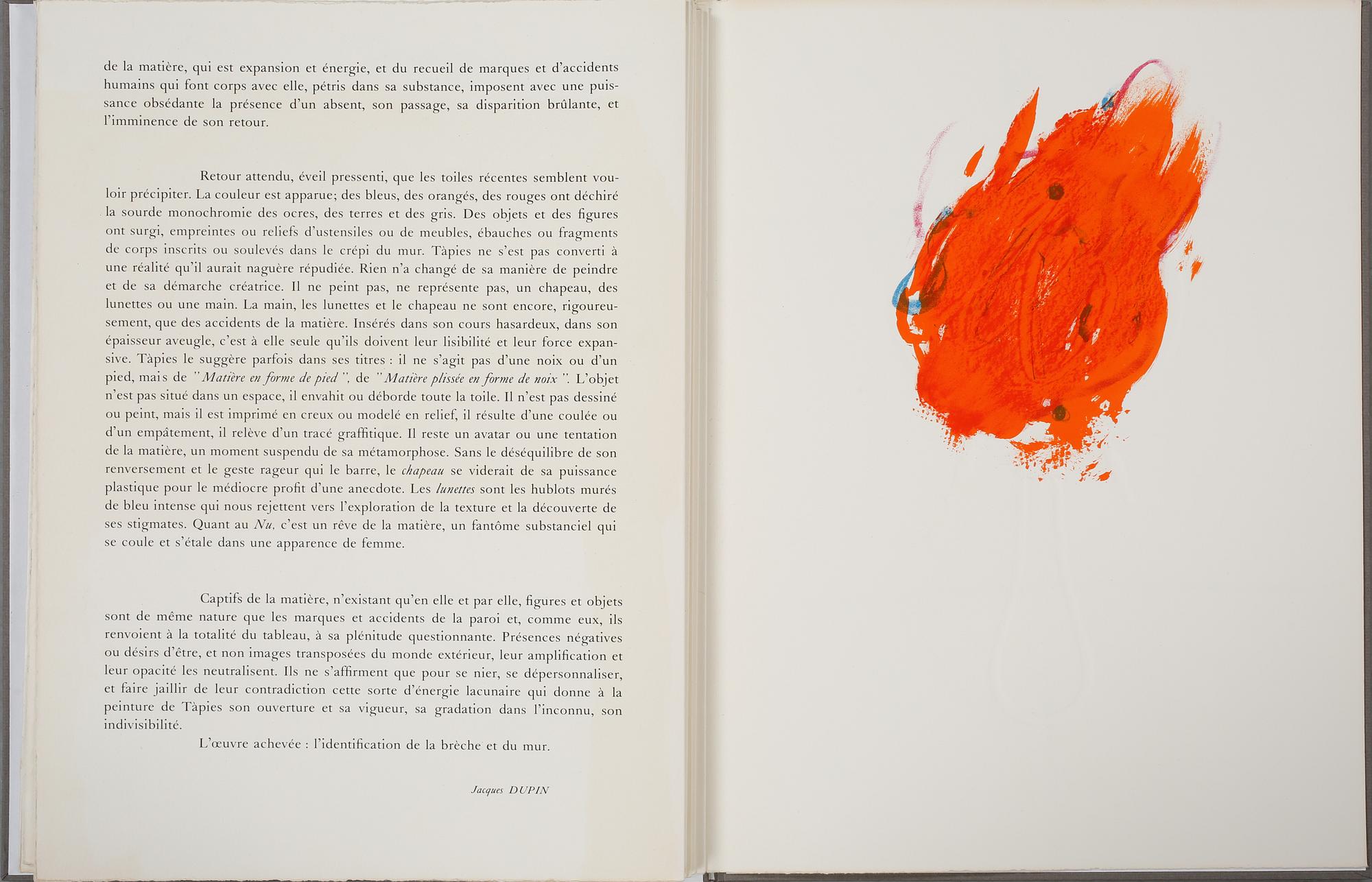ANTONI TÀPIES, "Derriere le miroir", innehållande 9 färglitografier, signerad och numrerad 114/150.