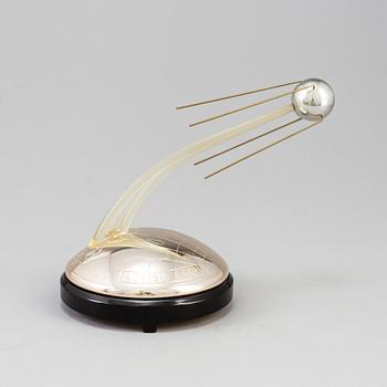 Three USSR Desk Rocket Satellite Models of  "Vostok 1" (Yuri Gagarin 1961) and "Sputnik 1", 1957.