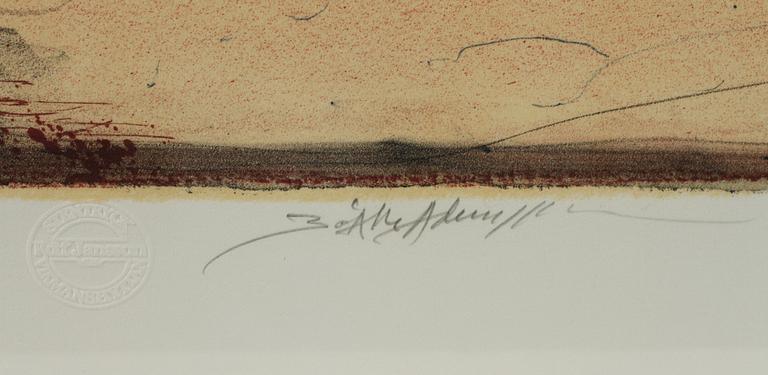 BO ÅKE ADAMSSON, färglitografi, signerad och numrerad 82/260.