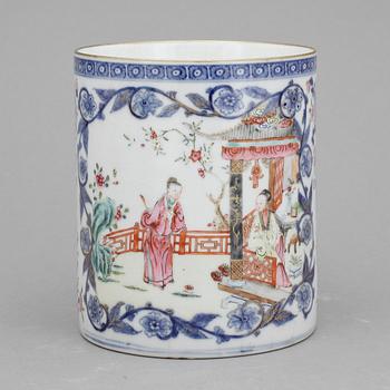 MUGG, porslin, Kina, Qianlong 1736-1795.